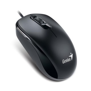 Mysz przewodowa, Genius DX-110, czarna, optyczna, 1000DPI, PS2