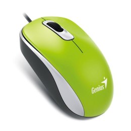 Mysz przewodowa, Genius DX-110, zielona, optyczna, 1000DPI