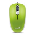 Mysz przewodowa, Genius DX-110, zielona, optyczna, 1000DPI