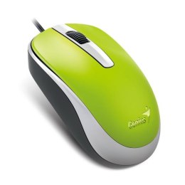 Mysz przewodowa, Genius DX-120, zielona, optyczna, 1200DPI