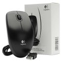 Mysz przewodowa, Logitech B100, czarna, optyczna, 800DPI