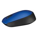 Mysz bezprzewodowa, Logitech M171, niebieska, optyczna, 1000DPI
