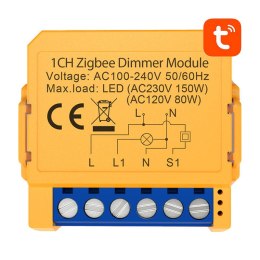 Inteligentny przełącznik dopuszkowy ZigBee Avatto ZDMS16-1 TUYA