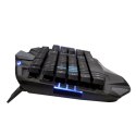 E-blue Combatant- EX, klawiatura US, do gry, podświetlane krawędzie, odporna na zalanie rodzaj przewodowa (USB), czarna, EOL