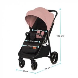 Kinderkraft wózek spacerowy Grande + pink 22kg