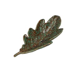 Zestaw 2 pater w kształcie liścia dębu Sfogliami - Zielony, 20 cm