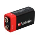 Bateria alkaliczna, R61, 9V, Verbatim, blistr, 1-pack, 49924