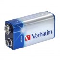 Bateria alkaliczna, R61, R61, 9V, Verbatim, blistr, 1-pack, 49924