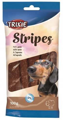 TRIXIE Stripes Paski z jagnięciny - przysmak dla psa - 100 g