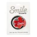 Smile klips do mocowania osłony obiektywu Giveme5, czerwony, 16400