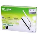TP-LINK USB klient TL-WN722N 2.4GHz, 150Mbps, zewnętrzna, USB anténa, 802.11n