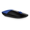 Mysz bezprzewodowa, HP Z3700 Dragonfly Blue, niebieska, optyczna Blue LED, 1200DPI