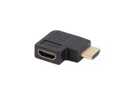 ADAPTER HDMI(M)->HDMI(F) 4K KĄTOWY PRAWO CZARNY LANBERG