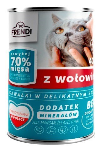 Frendi puszka dla kota z wołowiną w sosie 400 g