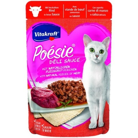 VITAKRAFT POESIE DELICE wołowina dla kota 85g