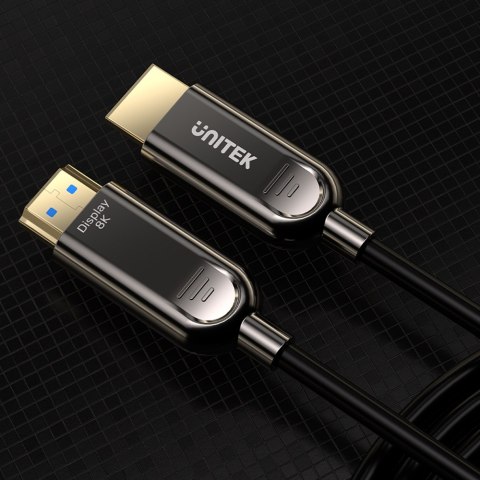 Unitek Kabel optyczny HDMI 2.1 AOC 8K 120Hz 50m