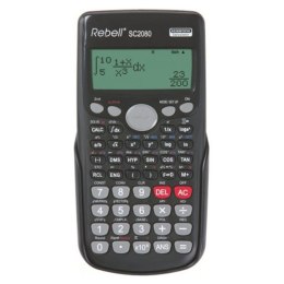 Rebell Kalkulator RE-SC2080S, czarna, naukowy, wyświetlacz LCD