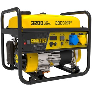 CHAMPION Generator benzynowy, 3200W, 68dB, Czarno Żółty