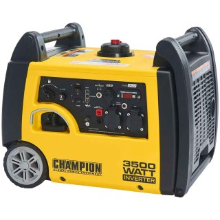 CHAMPION Generator benzynowy, 3500W, 58dB, inwerter, Czarno Żółty