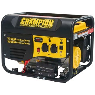 CHAMPION Generator benzynowy, 3500W, 68dB, elektryczny start, Czarno Żółty