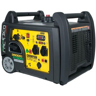 CHAMPION Generator dwupaliwowy, 3500W, 58dB, Czarno-żółty