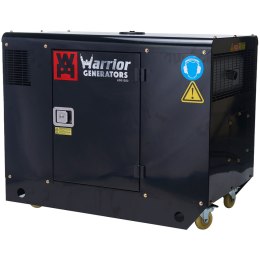 WARRIOR Generator Diesel, 11000W, 68dB, elektryczny start, Czarny