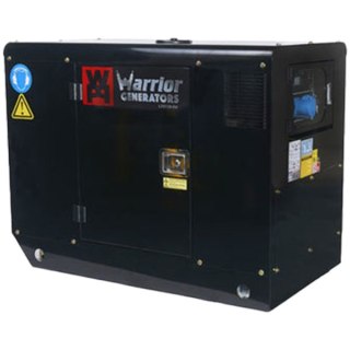 WARRIOR Generator Diesel, 11000W, 68dB, elektryczny start ,Czarny