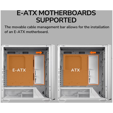 COUGAR Obudowa MX600, Midi Tower, 3 x 140mm 1 x 120mm, Biała