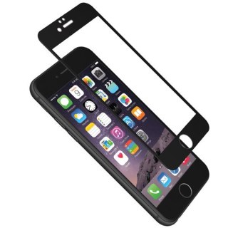 CYGNETT 9H, Osłona ekranu z silikonową ramką, IPhone 6 Plus, Przezroczysta, czarna