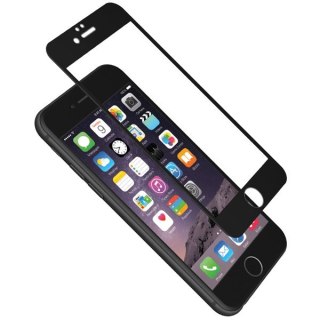 CYGNETT 9H, Osłona ekranu z silikonową ramką, IPhone 6, Przezroczysta, biała