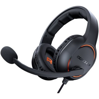 Cougar | HX330 Orange | Headset | Stereo 3.5mm 4-pole and 3-pole PC adapter/ Driver 50mm / 9.7mm noise cancelling Mic