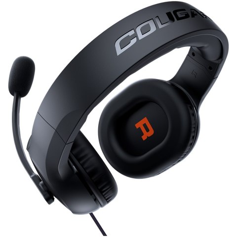 Cougar | HX330 Orange | Headset | Stereo 3.5mm 4-pole and 3-pole PC adapter/ Driver 50mm / 9.7mm noise cancelling Mic