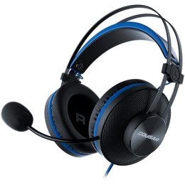 Cougar | Immersa Essential Blue | Headset | Driver 40mm /9.7mm noise cancelling Mic./Stereo 3.5mm 4-pole and 3-pole PC adapter /