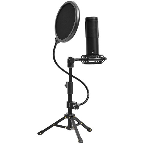 LORGAR Mikrofon Gamingowy Voicer 721, USB, Czarny