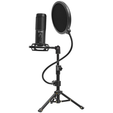 LORGAR Mikrofon Gamingowy Voicer 721, USB, Czarny