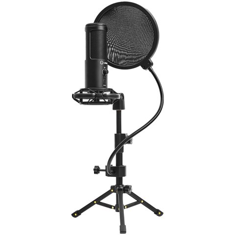 LORGAR Mikrofon Gamingowy Voicer 721, USB, Czarny