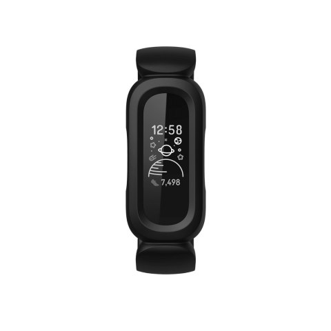 Fitbit Ace 3 Fitness Tracker, OLED, Ekran dotykowy, Wodoodporny, Bluetooth, Czarny/Racer Red