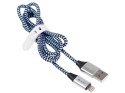 Tracer Kabel USB 2.0 iPhone AM lightning 1,0m czarno-niebieski