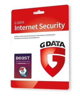 Oprogramowanie GDATA Internet Security 3PC 1rok karta-klucz