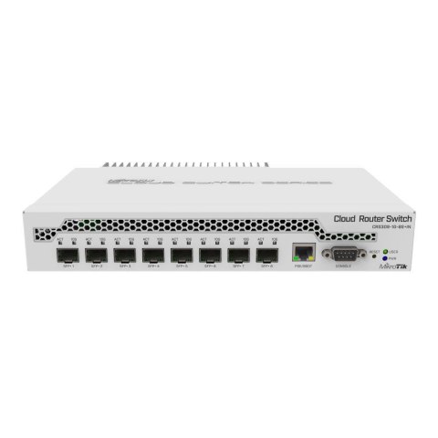 Switch zarządzalny MikroTik CRS309-1G-8S+IN 1x1GbE 8x10GbE SFP+ RS232 PoE