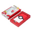 Powerbank magnetyczny OTL 5000 mAh, USB-C 15W, Pokemon Pokeball ze stojakiem (biało-czerwony)