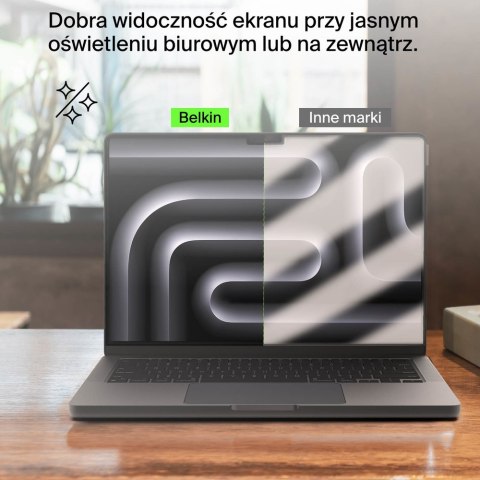 Belkin TruePrivacy Filtr prywatyzujący na laptopa MacBook Pro 14