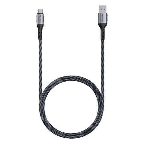 Kabel szybko ładujący USB-A 3.1 do USB-C Lention CB-ACE-6A1M, 6A, 10Gbps, 0,5m (czarny)