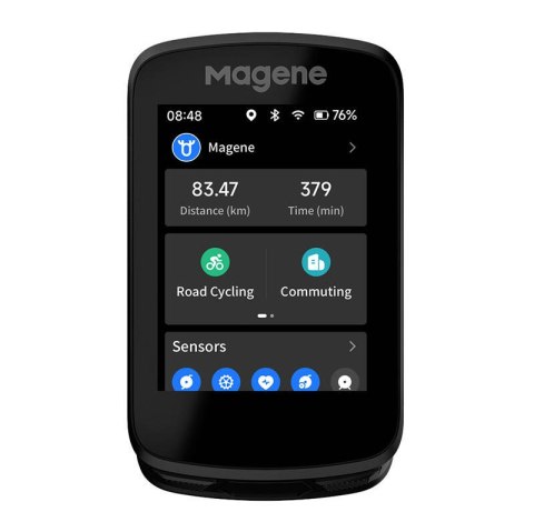 Komputer rowerowy Magene C606, ekran dotykoway, GPS, aplikacja