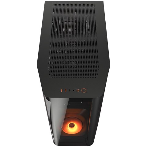 COUGAR | FV270 Black | PC Case | Mid tower / Tempered, Curved Glass Perimeter / Quick Detachable Air Filters / Up to 9 Fans (1x1