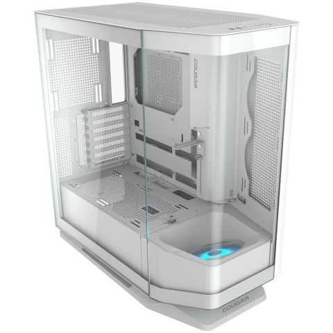 COUGAR | FV270 White | PC Case | Mid tower / Tempered, Curved Glass Perimeter / Quick Detachable Air Filters / Up to 9 Fans (1x1