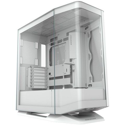 COUGAR | FV270 White | PC Case | Mid tower / Tempered, Curved Glass Perimeter / Quick Detachable Air Filters / Up to 9 Fans (1x1