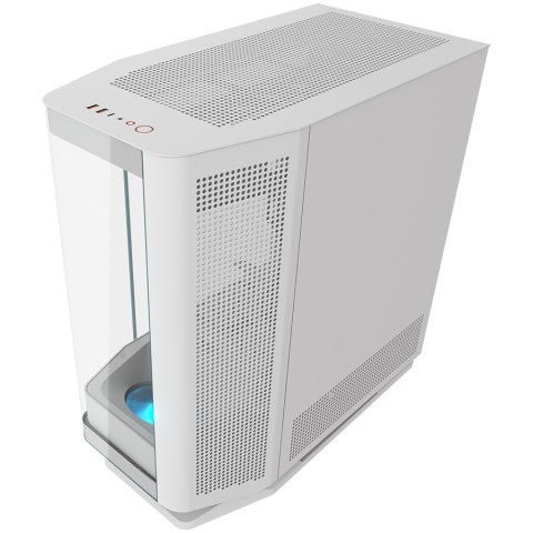 COUGAR | FV270 White | PC Case | Mid tower / Tempered, Curved Glass Perimeter / Quick Detachable Air Filters / Up to 9 Fans (1x1