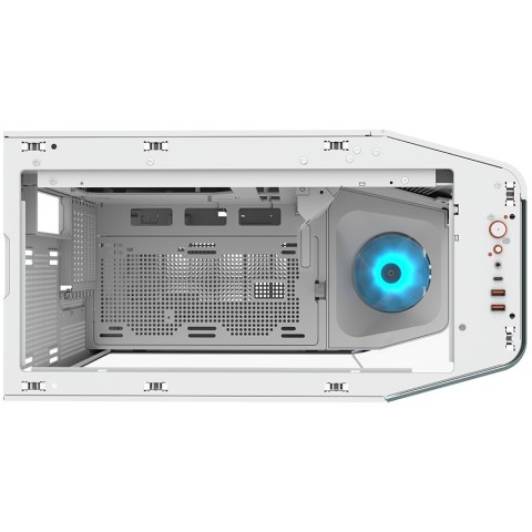 COUGAR | FV270 White | PC Case | Mid tower / Tempered, Curved Glass Perimeter / Quick Detachable Air Filters / Up to 9 Fans (1x1