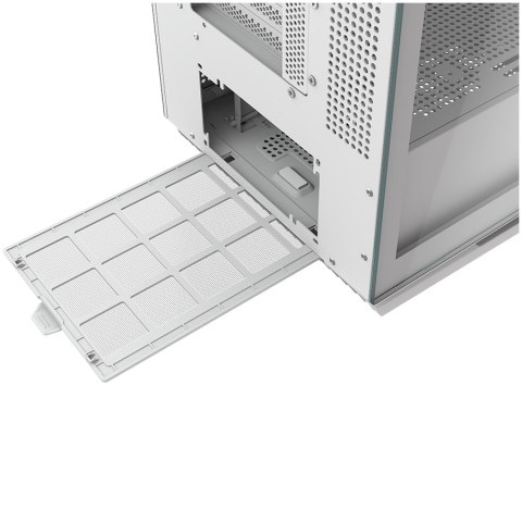 COUGAR | FV270 White | PC Case | Mid tower / Tempered, Curved Glass Perimeter / Quick Detachable Air Filters / Up to 9 Fans (1x1